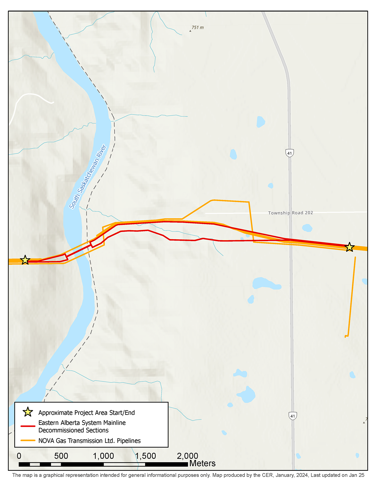 NOVA Gas Transmission Ltd. – Westcoast Aspen Point Program Project map