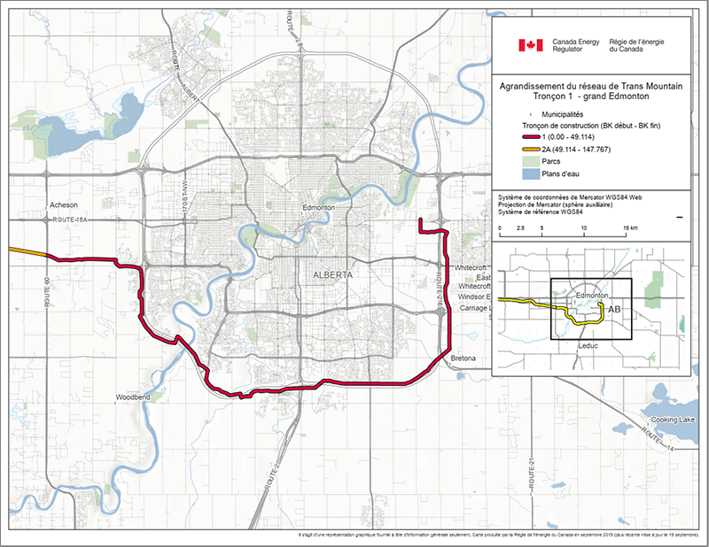 Arandissement du rédrsu de Trans Mountain 1 – Grand Edmonton